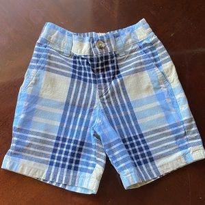JANIE and JACK Plaid Boy Shorts 12 to 18 mo